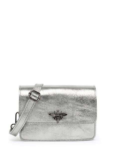 Sac Bandoulière Nine Cuir Milano Argent nine NI22115N