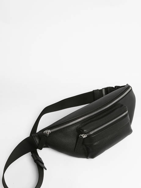 Sac Banane Charles Cuir Le tanneur Noir charles TCHA2120 vue secondaire 2