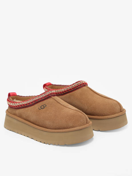 Chaussons Tazz à Plateformes En Cuir Ugg Marron women 1122553 vue secondaire 3