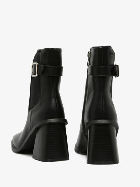 Bottines à Talon Clementine Vanessa wu Noir women BT2632NR vue secondaire 3