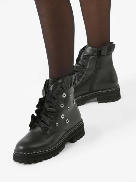 Bottines Pink 148 Liu jo Noir accessoires SF3073P0 vue secondaire 2