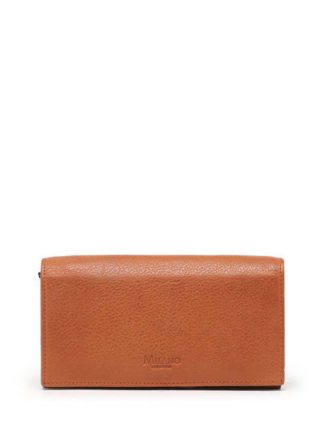 Portefeuille Porte-monnaie Cuir Milano Marron four seasons SOPLW050