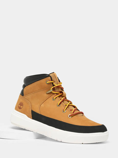 Sneakers Seneca Bay En Cuir Timberland Marron men A62DD231 vue secondaire 1