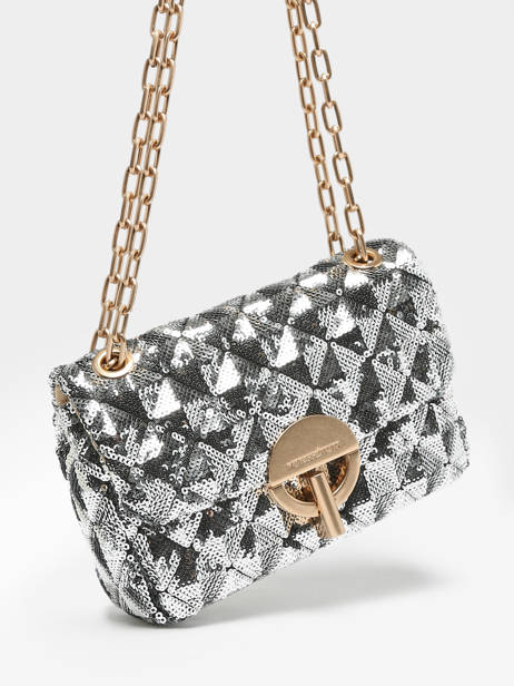 Sac Bandoulière Nano Moon à Séquins Vanessa bruno Argent moon 51V40326 vue secondaire 2