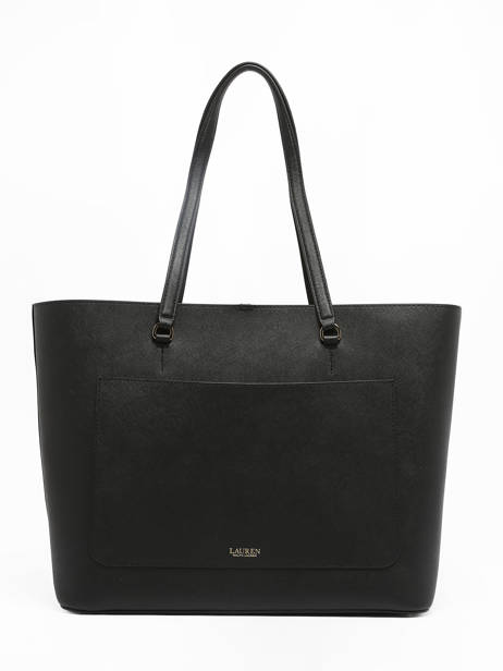 Sac Cabas Karly Cuir Lauren ralph lauren Noir karly 31911655 vue secondaire 4