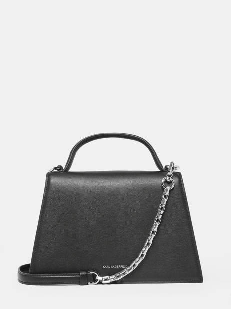 Sac Bandoulière K Signature Cuir Karl lagerfeld Noir k signature 240W3003 vue secondaire 4