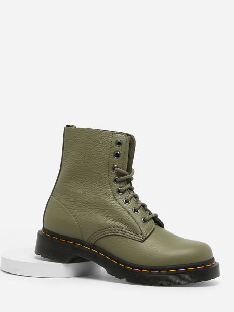 Boots 1460 Pascal En Cuir Dr martens Vert women 31693357 vue secondaire 1