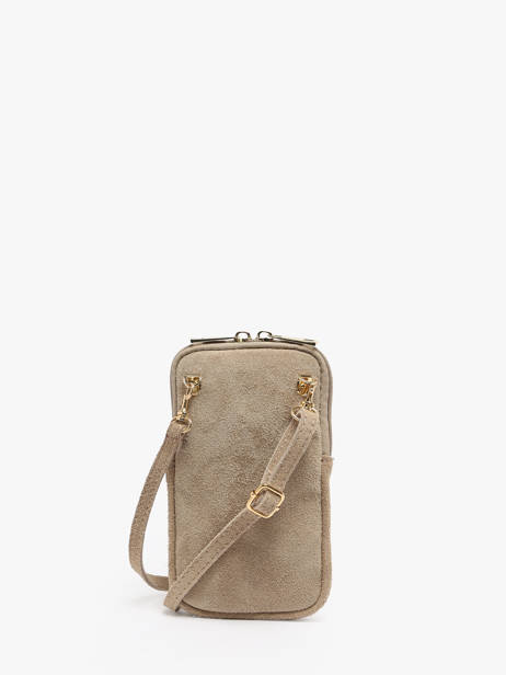 Sac Bandouliere Velvet Cuir Milano Beige velvet 936024 vue secondaire 4