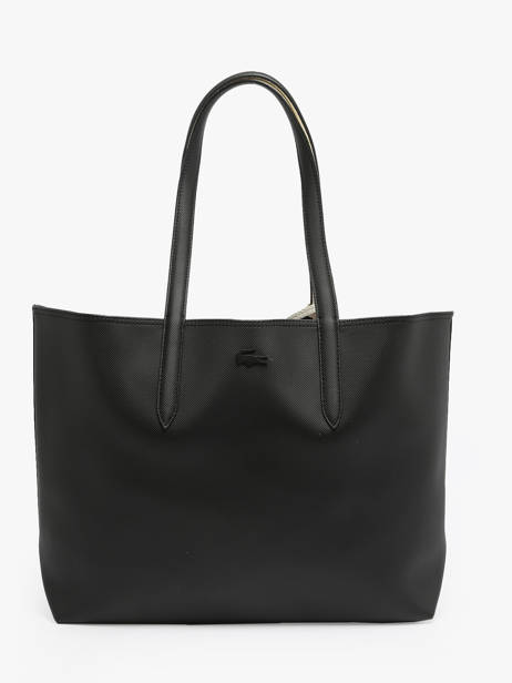 Sac Porté épaule Anna Canvas Lacoste Noir anna canvas NF4541AS vue secondaire 5