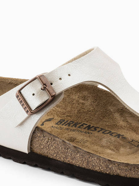 Mules Gizeh Birkenstock Blanc women 943873 vue secondaire 1