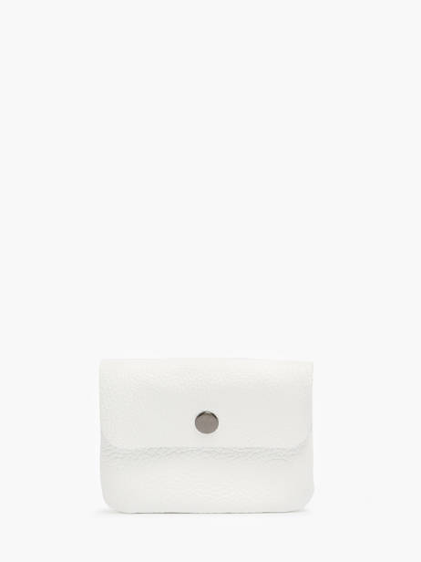 Porte-monnaie Caviar Cuir Milano Blanc caviar CA23092