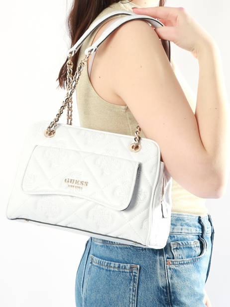 Sac Porté épaule Marieke Guess Blanc marieke QM922908 vue secondaire 1