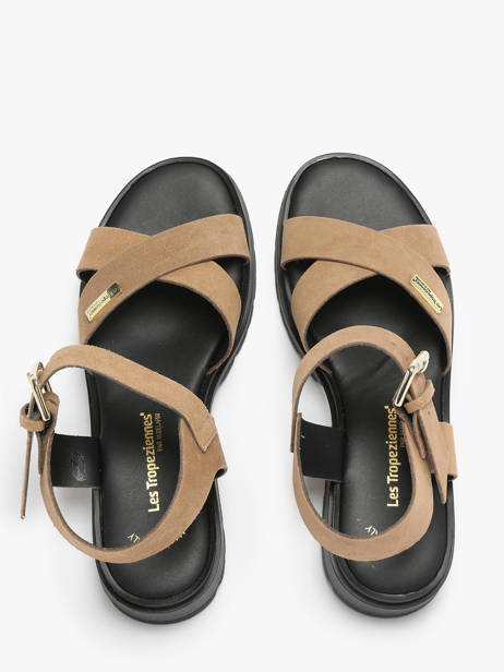 Sandales En Cuir Les tropeziennes Beige accessoires TIHASUED vue secondaire 4