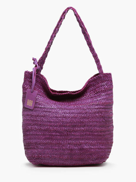 Sac Porté épaule Heritage Cuir Biba Violet heritage RUB1L