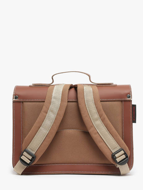 Cartable Nounours Cuir Own stuff Marron preschool 14TEDDY vue secondaire 3