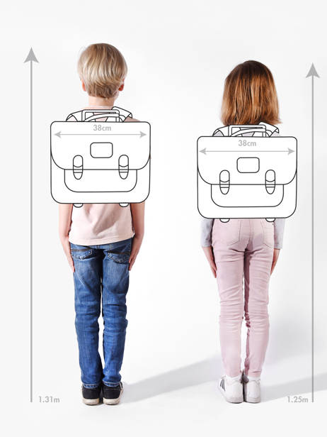 Cartable à Roulettes 2 Compartiments Tann's Multicolore les fantaisies f 42262 vue secondaire 1