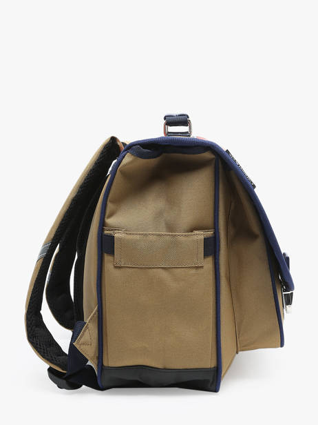 Cartable 2 Compartiments Caramel et cie Marron fier GA vue secondaire 2