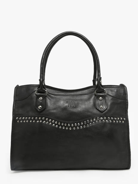 Cabas Glam Cuir Basilic pepper Noir glam BGLA31