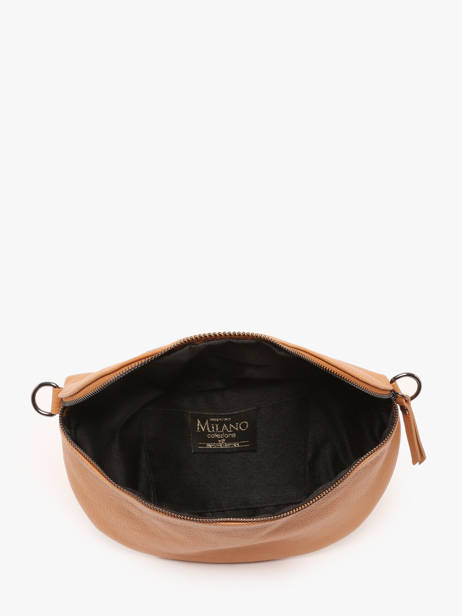 Sac Banane Caviar Cuir Milano Marron caviar CA21123 vue secondaire 3