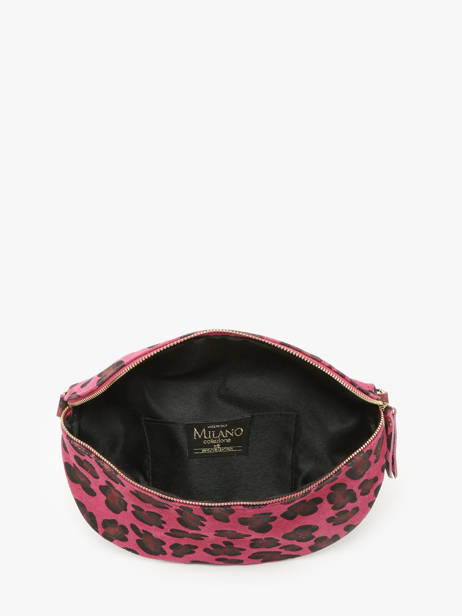 Sac Banane Milano Rose velvet leopardo VL21123 vue secondaire 3