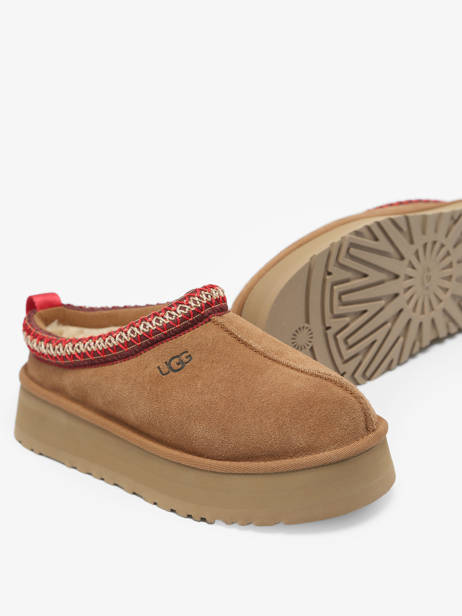 Chaussons Tazz à Plateformes En Cuir Ugg Marron women 1122553 vue secondaire 2