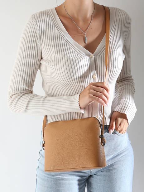 Sac Bandoulière Caviar Cuir Milano Marron caviar CA240614 vue secondaire 1