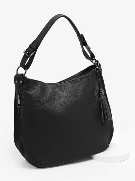 Sac Porté épaule Caviar Cuir Milano Noir caviar CA24069 vue secondaire 2