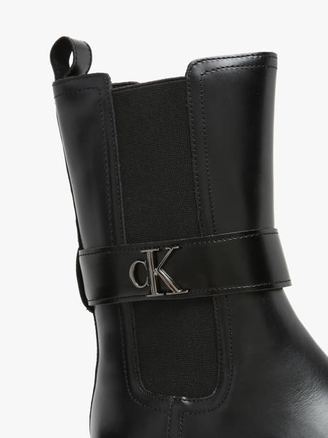 Bottines En Cuir Calvin klein jeans Noir women 14950GT vue secondaire 3