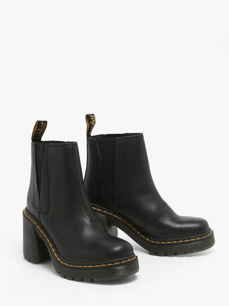 Bottines à Talon En Cuir Dr martens Noir women 26440001 vue secondaire 2