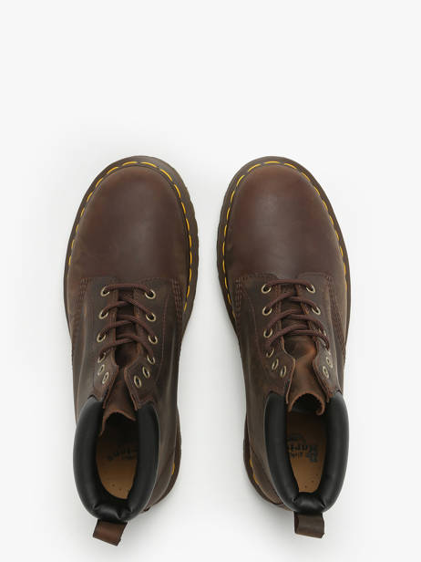 Bottines En Cuir Dr martens Marron unisex 24282207 vue secondaire 3