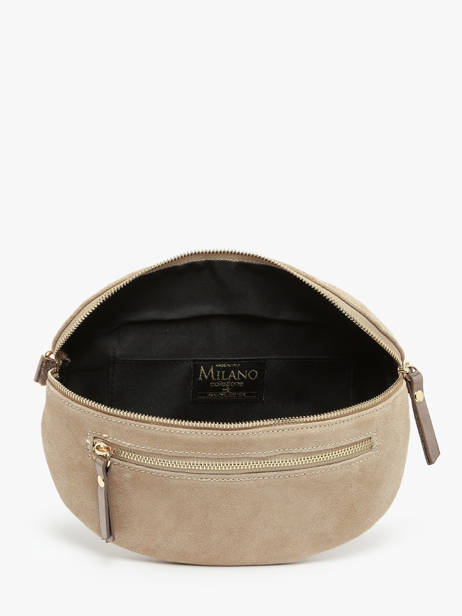 Sac Banane Milano Beige velvet VE23111 vue secondaire 3