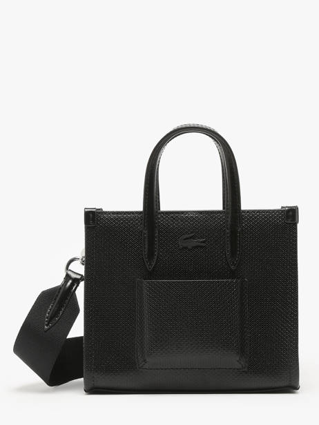 Sac Bandoulière Chantaco Cuir Lacoste Noir chantaco NF4535KL