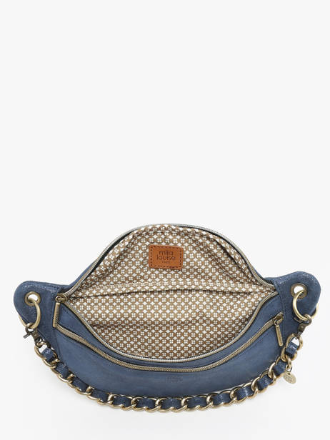 Sac Banane Mila louise Bleu vintage 23689X vue secondaire 2