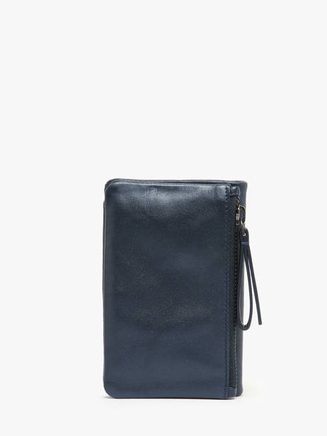 Portefeuille Cuir Biba Bleu wallet SFM4L vue secondaire 3