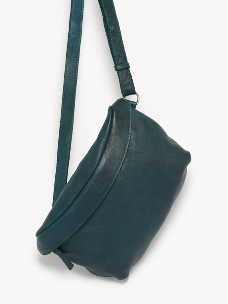 Sac Banane Biba Bleu leather CLU1L vue secondaire 1