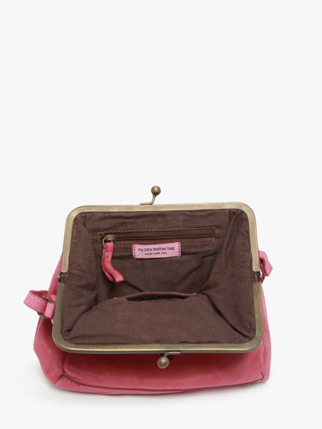 Sac Bandoulière Heritage Cuir Biba Rose heritage BT22 vue secondaire 2