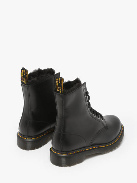 Bottines 1460 Serena En Cuir Dr martens Noir women Boots 1460 Serena Doublées de Fourrure Synthétique vue secondaire 2