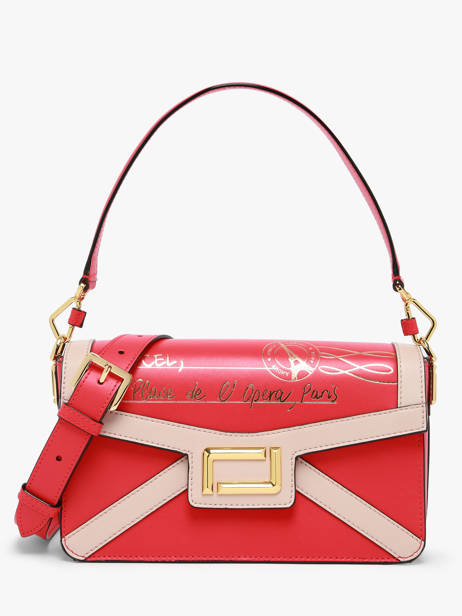 Sac Porté épaule Angele Cuir Lancel Rouge angele A13283