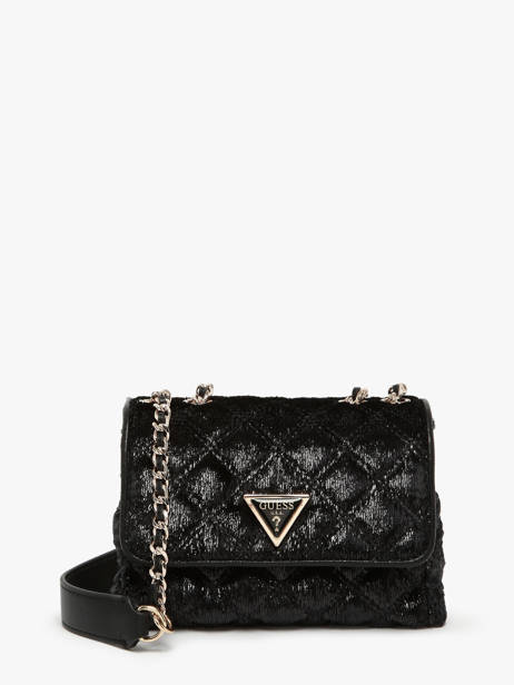 Sac Bandoulière Giully Velours Guess Noir giully QE874874