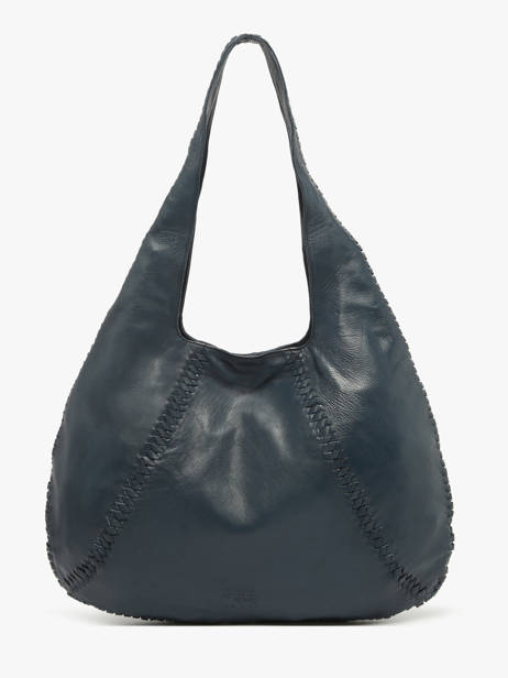 Sac Porté épaule Milan Cuir Basilic pepper Bleu milan BMIL01