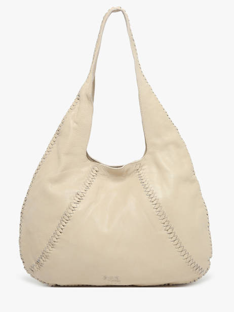 Sac Porté épaule Milan Cuir Basilic pepper Beige milan BMIL01