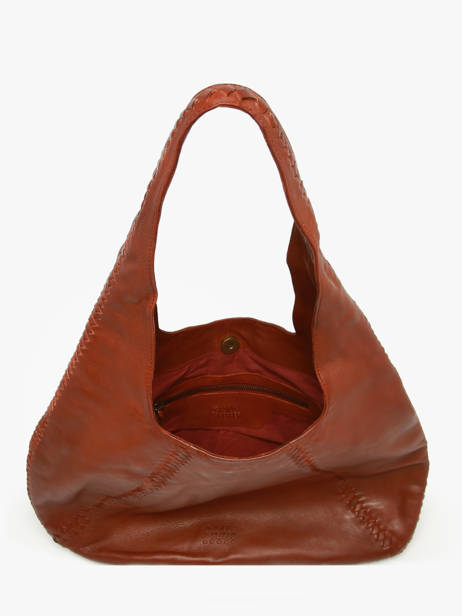 Sac Porté épaule Milan Cuir Basilic pepper Marron milan BMIL01 vue secondaire 3