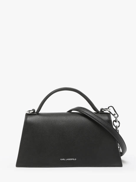 Sac Bandoulière K Signature Cuir Karl lagerfeld Noir k signature 246W3099 vue secondaire 4