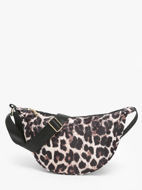 Sac Bandoulière Leopard Nylon Miniprix Beige leopard BV24634