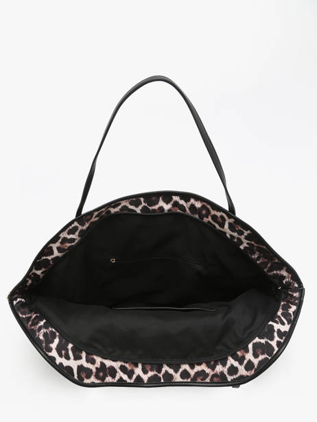 Sac Porté épaule Leopard Nylon Miniprix Beige leopard BV24645 vue secondaire 2