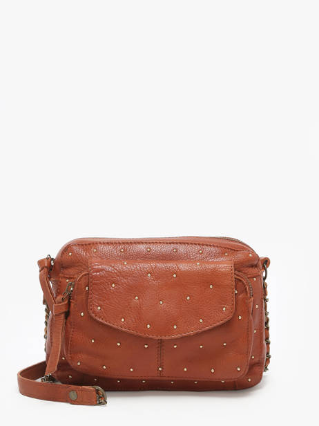 Sac Bandoulière Naina Stud Cuir Pieces Marron naina stud 17148664