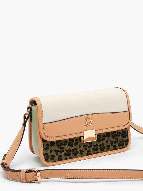 Sac Bandoulière Leopard Lulu castagnette Multicolore leopard TYNA vue secondaire 1