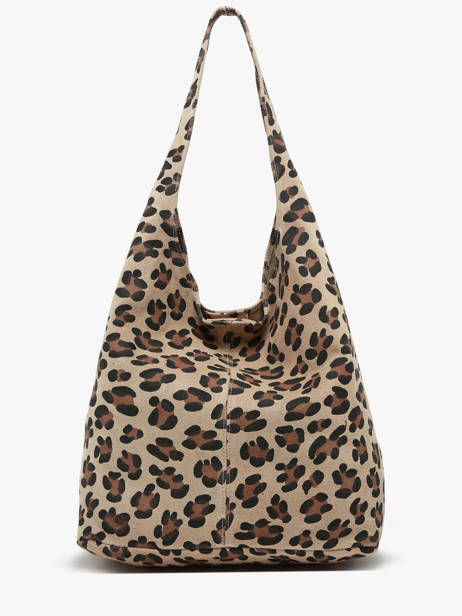 Sac Porté épaule Velvet Leopardo Cuir Milano Beige velvet leopardo VL24062