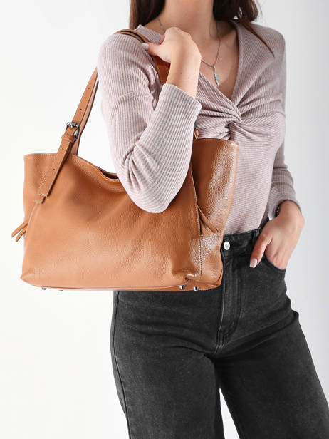 Sac à Main Caviar Cuir Milano Marron caviar CA24066 vue secondaire 1