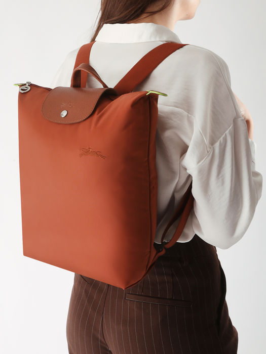 Longchamp Le pliage green Sac à dos Marron